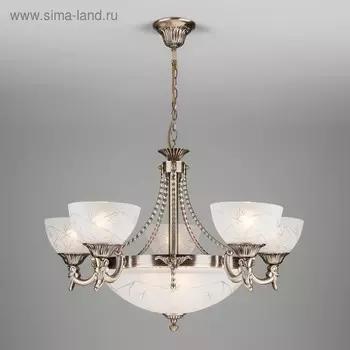 Люстра Kleo 8x60Вт E27 бронза