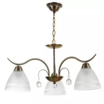 Люстра "Кобея" 3х40Вт Е27 бронза 53х53х92(52)см