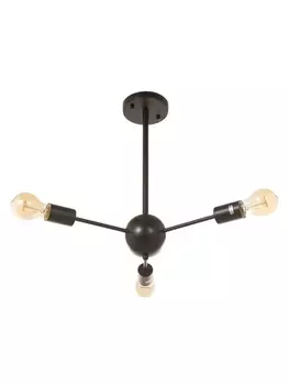 Люстра «Кон» 340 Вт Е27 черный 505043 см