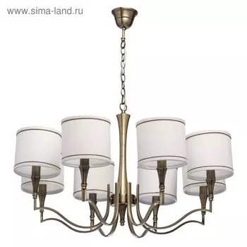 Люстра «Конрад» 8x60Вт E14 бронза
