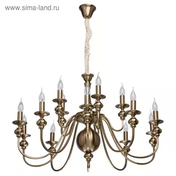 Люстра "Консуэло" 15x60Вт E14 латунь