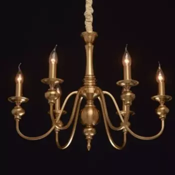 Люстра «Консуэло», 6x60Вт E14, латунь