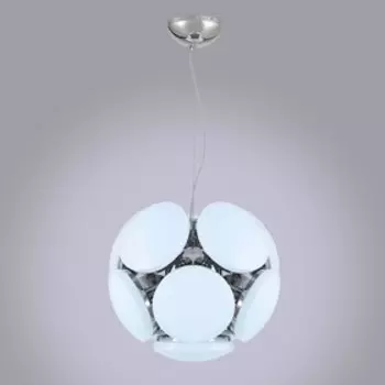 Люстра «Kристалино» 11x12Вт LED никель 52x52x50см