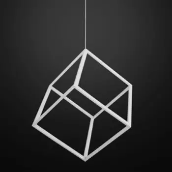 Люстра Куб, 40Вт LED, 2600лм, 4000K, белый