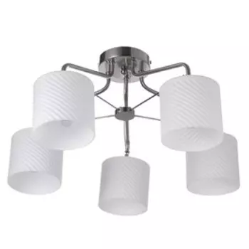 Люстра Куба 5хЕ27 60Вт сатин 55х55х28см