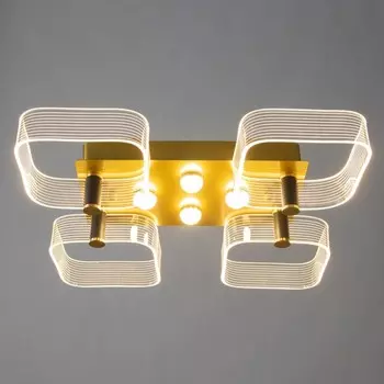 Люстра «Кворум» LED 40 Вт 3000-6000К золото 505010 см