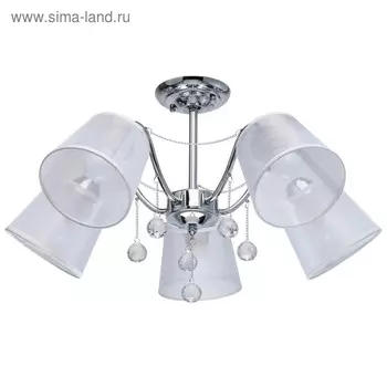 Люстра "Лацио", 5x60Вт E27, цвет хром