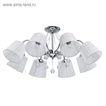 Люстра "Лацио", 8x60Вт E27, цвет хром