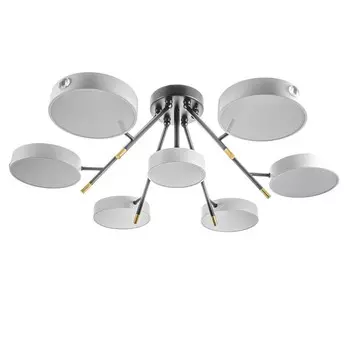 Люстра «Лагом» 7хLED 168 Вт 3000-6000К черно-белый 858530 см BayerLux