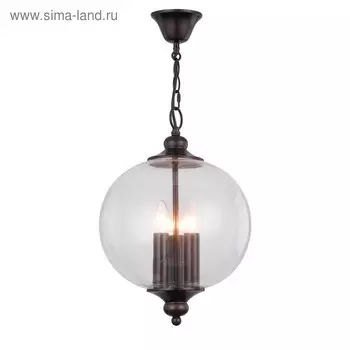 Светильник подвесной St Luce. SL362.303.03. Lateria. 3х60 Вт, E14, 30,5х30,5х43 см, цвет чёрный