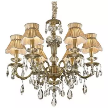 Люстра LAURENCIA 6x40Вт E14 бронза, бежевый 66x66x57см