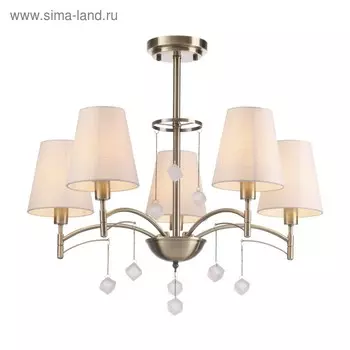 Люстра Leah, 5x40Вт E14, цвет золото