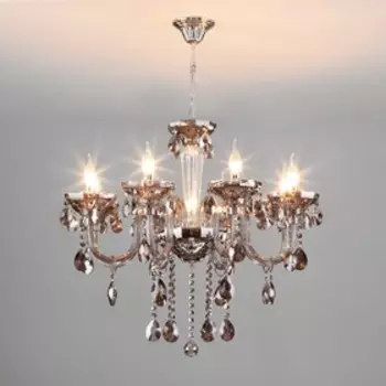 Люстра Lecce, 8x60Вт E14, цвет хром