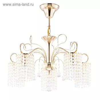 Люстра Leona 5x40Вт E14 золото