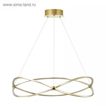 Люстра Lesla, 54Вт LED, 4000K , 3465лм, цвет золото