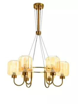 Люстра «Лестер» 640 Вт Е27 золото 555595 см