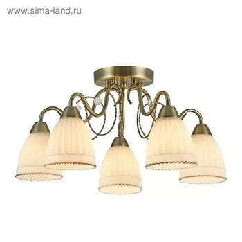 Люстра Letizia 5x40Вт E14 бронза