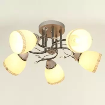 Люстра "Лиана" 5x40Вт E27 белый 54х54х28 см.