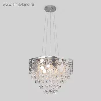 Люстра Lianna, 8x60Вт E14, цвет хром