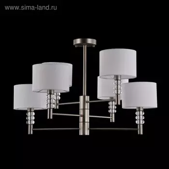 Люстра Maytoni MOD527PL-06N, 6хE14, 40Вт, 74х74х49 см, цвет никель