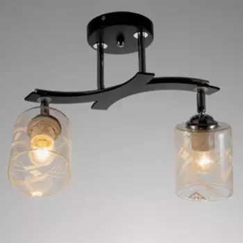 Люстра "Линда" 2х40Вт Е27 черный