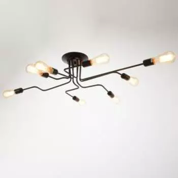 Люстра «Линии» 840W E27 черный 1077518 см BayerLux