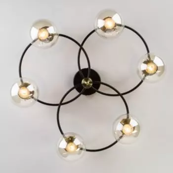 Люстра Link, 6x60Вт E14, цвет чёрный