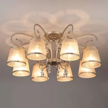 Люстра Liona 8x40Вт E14 серебро