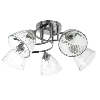 Люстра "Лиза" 5х60Вт Е27 хром 55х55х24см