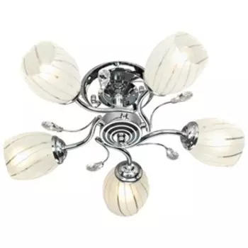 Люстра «Лолита», 5x40Вт E14, хром 54x54x23 см