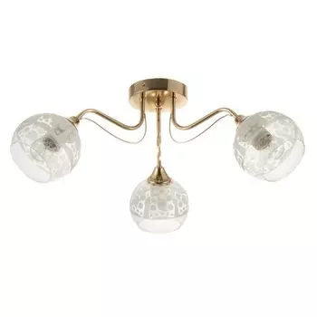 Люстра "Лона" 3х60Вт Е27 золото