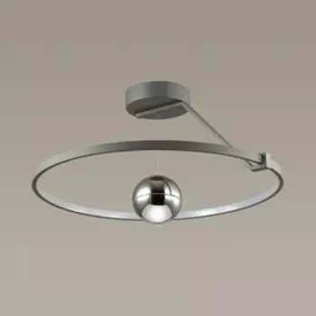 Люстра LOND 1x40Вт LED 3000K чёрный, хром 6x6x2,9 см