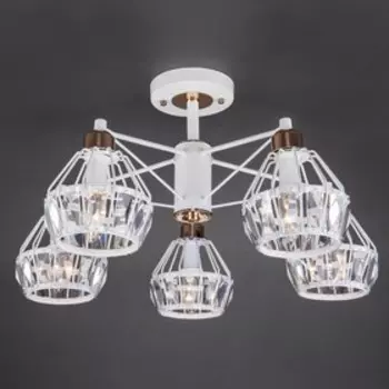 Люстра Lord 5x60Вт E14 белый 61x61x36см