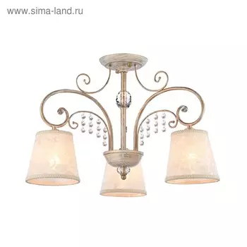 Люстра Lorette 3x40Вт E14 белое золото