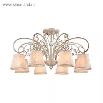 Люстра Lorette 8x40Вт E14 белое золото