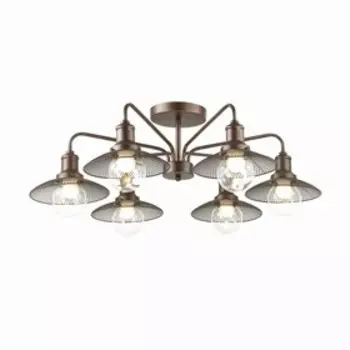 Люстра LUDACRIS 6x60Вт E27 коричневый