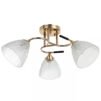 Люстра "Луиза" 3х60Вт Е27 золото 48х48х24см