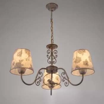 Люстра "Луиза" 3x40Вт E14 белый+золото 60x60x31 см BayerLux