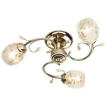 Люстра «Луиза», 3x40Вт E14, золото 52x52x15 см