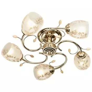 Люстра «Луиза» 5x40Вт E14 золото 52x52x15см