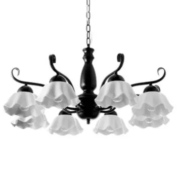 Люстра «Лукреция» 8хЕ27 40 Вт чёрно-белый 888837-72 см BayerLux