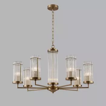 Люстра Lumion. Ellow, 7х40Вт, E14, 660-880х720х720 мм, цвет латунь