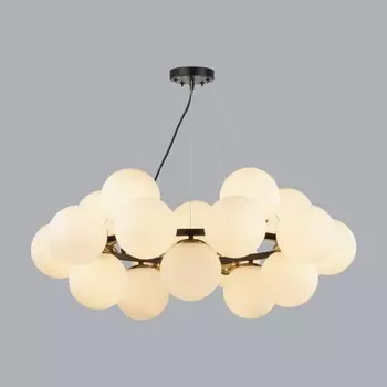 Люстра Lumion. Melona, 20х40Вт, E14, 855х855 мм, цвет чёрный, белый, бронза