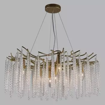 Люстра Lumion. Miss, 8х40Вт, E14, 400-1300х680х680 мм, цвет матовое золото