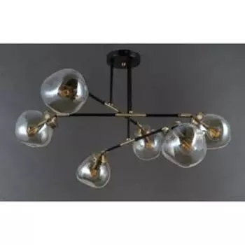 Люстра LV 9368/6 Араука, 6х5Вт Е14, LED, цвет чёрный, бронза