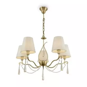 Люстра Madeline, 5x40Вт E14, цвет латунь