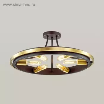 Люстра MAEVE 6x60Вт E27 золото, чёрный