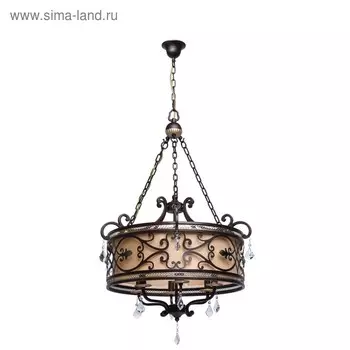 Люстра "Магдалина", 6x60Вт E14 чёрный