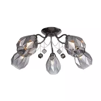 Люстра «Макензи», 40Вт, Е14, цвет черный хром