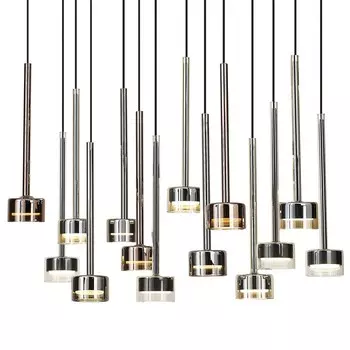 Люстра Mantra Tonic, GX53, 14х12Вт, 900х300х430 мм, цвет чёрный